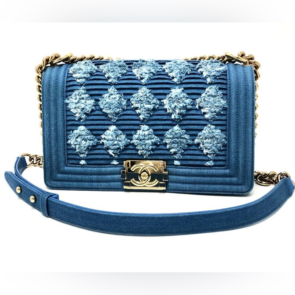 Rare! Chanel Boy Bag Denim!